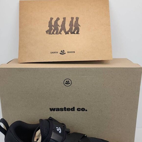 Wasted Collective Shoe One Black Sneakers Mens Size 7 US / 40 EU - Picture 2 of 13